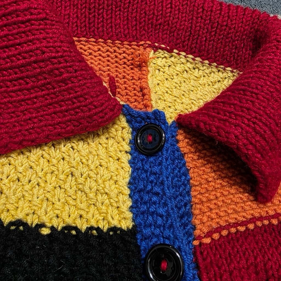 Harry Styles Handmade Croche JW Inspired Cardigan Multicolored - Picture 6 of 8